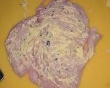 A picture of step 3 of Chicken Roulade.