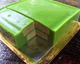Gambar langkah 8 resipi Kek pandan layer.