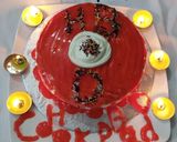 A picture of step 14 of Red Velvet Gel Cake.