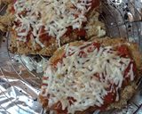 A picture of step 8 of Chicken Parmesan.