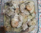 Foto del paso 4 de la receta Merluza en salsa verde con gambas