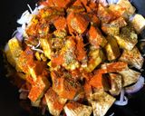 A picture of step 1 of Echoré Kasundi (Raw Jackfruit Cooked in a Dum style with Mustard Sauce - Bong style).