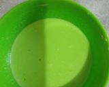 A picture of step 1 of 3 layer simple custard.