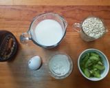 Foto del paso 1 de la receta: Crepas dulces de avena con kiwi y chocolate