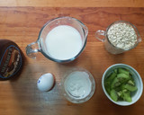 Foto del paso 1 de la receta: Crepas dulces de avena con kiwi y chocolate