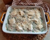 A picture of step 7 of Lasagna with Spinach, Mozzarella, and Ham.