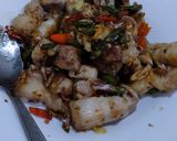 รูปขั้นตอนการทำที่ 5 ของ หมูสามชั้นคั่วพริกกระเทียม