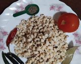 A picture of step 1 of No onion no garlic Lobia curry.