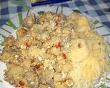 Foto del paso 7 de la receta: Revuelto con papá morrón cebolla y huevo
