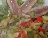 Foto del paso 3 de la receta: Amanida tèbia verdures i Cavalla