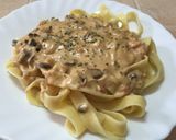 Foto del paso 6 de la receta: Tallarines al salmón 🍴