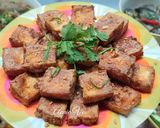 Hình bước làm 2 của món Đậu hũ chiên mắm ruốc