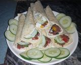 A picture of step 8 of Tortillas with Mince Filling.