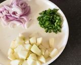 A picture of step 3 of Veg pulao.