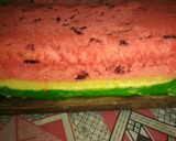 Foto langkah ke 6 dari resep Bolu Kukus Semangka Tanpa Mixer.