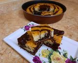 صورة لخطوة 7 من وصفة ماربل كيك في الخلاط هش ولذيذ 🥧🍰
