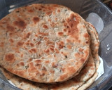 A picture of step 5 of Onion chapati.