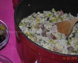 A picture of step 5 of Leek & Bacon Risotto.