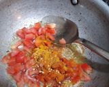 A picture of step 3 of Kale chanah ki chat.