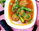A picture of step 3 of Bihari kofta.
