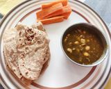 A picture of step 11 of Chole Palak.