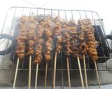 Foto langkah ke 6 dari resep 12. Sate Jeroan Rempah Kelapa dengan Bumbu Kacang.
