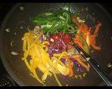 A picture of step 3 of Butter Hot veg noodles.