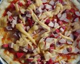 Foto langkah ke 4 dari resep Pizza sosis.