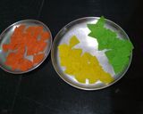 A picture of step 2 of Colourful Flower Namkeen.