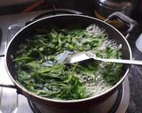 A picture of step 1 of Spinach and Cottage Cheese Momos with Honey Chilli dip.