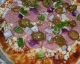 A picture of step 12 of Pepperoni Pizza.