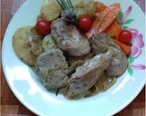 Sertésszűz zöldségágyon recept fázis 6 fotója