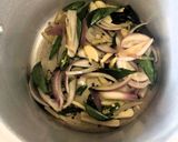 A picture of step 2 of Baby Corn Pulao (South Indian style).