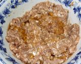 รูปขั้นตอนการทำที่ 3 ของ หมูสับนึ่งซีอิ๊ว