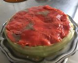 Une image de l'étape 5 de Tartare de melon tomates concombre feta et saumon fumé façon gâteau.