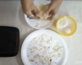 A picture of step 5 of Rasgulla stuffed semolina balls.