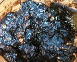 A picture of step 2 of No bake biscuit cake.