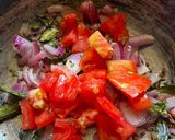 A picture of step 2 of Drumsticks Curry.