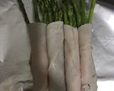 Foto del paso 2 de la receta Espárragos asados con jamón y pavo + salsa de mostaza y albahaca