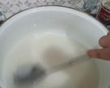 Foto langkah ke 2 dari resep Puding Roti Pandan (agar-agar).