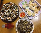Hình bước làm 4 của món Hàu nướng phô mai, hàu nướng hành mỡ