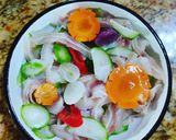 Hình bước làm 2 của món Gỏi cóc thái trộn lỗ tai heo ngâm giấm 🥗😘