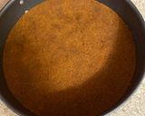 A picture of step 2 of Biscoff cheesecake.