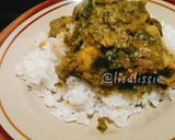 Foto langkah ke 6 dari resep Ayam Kampung Cabe Hijau versi Pakai Santan / Itiak Lado Mudo Padang.