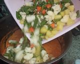 A picture of step 10 of Veg Kolhapuri | vegetable Kolhapuri restaurant style.