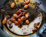 A picture of step 1 of Kashmiri Gur Halwa.
