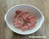 Hình bước làm 3 của món Canh Xương Bò Hầm 갈비탕