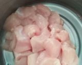 A picture of step 2 of Chicken malai boti.