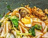 Hình bước làm 11 của món Mì Quảng tôm thịt