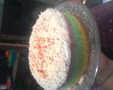 Foto langkah ke 10 dari resep Rainbow cake santan kukus.